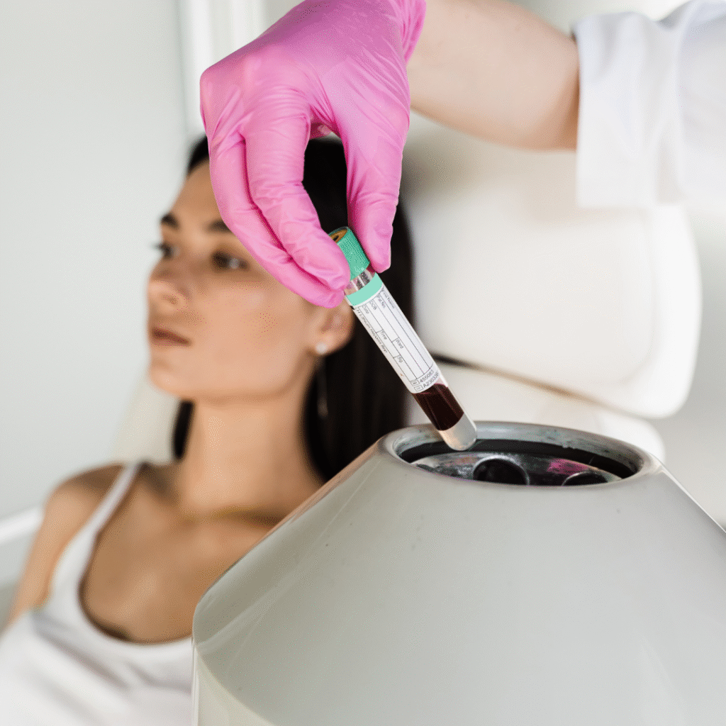 Advanced PRP treatment equipment Alex James Manchester clinic specialist tools