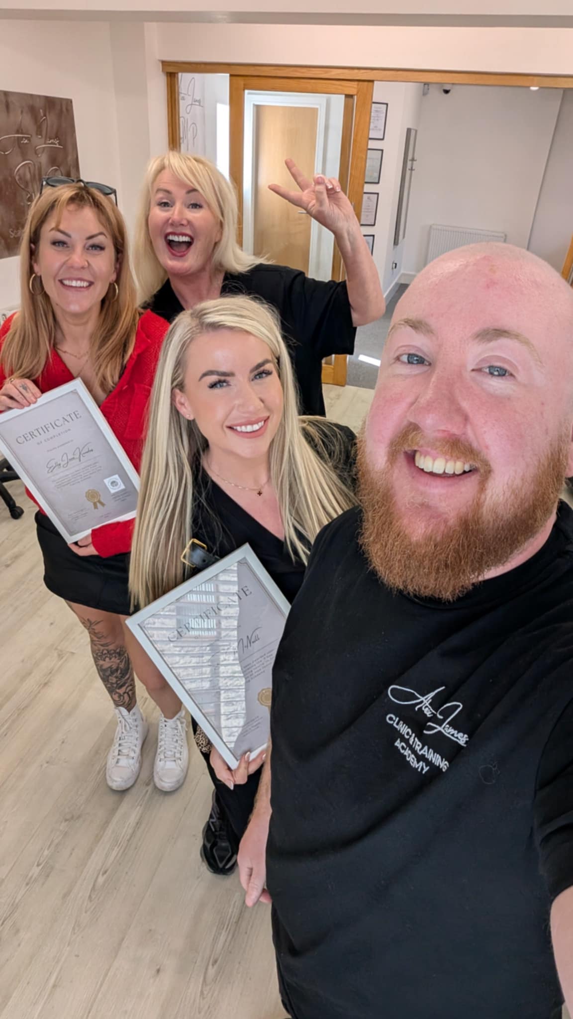 Professional laser tattoo removal training certificate Alex James academy Manchester qualification