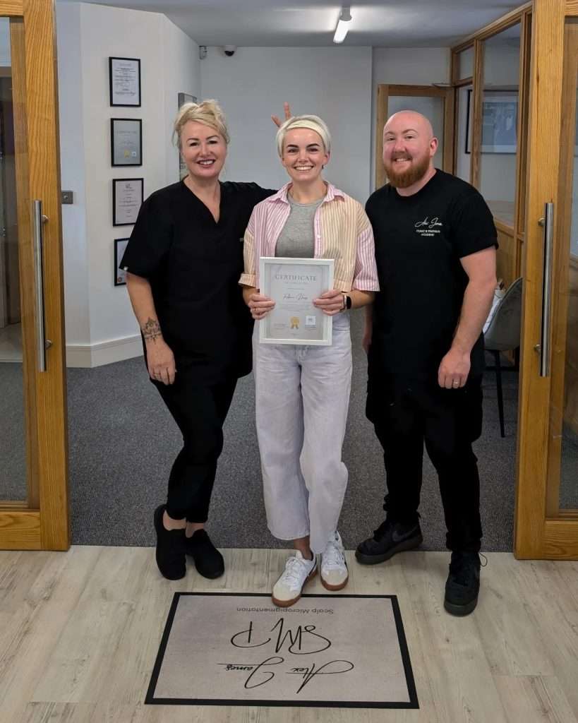 Professional laser tattoo removal training certificate Alex James academy Manchester qualification