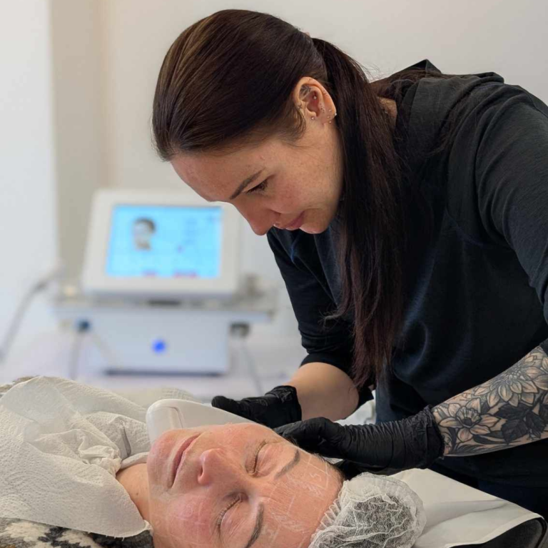 rf microneedling training course students learning techniques Alex James academy Manchester